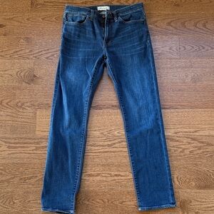 Madewell Men's Slim Straight Jeans - Dark Blue 32x32